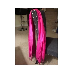 Hot pink scarf